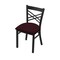Holland Bar Stool Co 620 Catalina 18" Chair with Black Wrinkle Finish and Canter Bordeaux Seat 62018BW005 - alternate 1